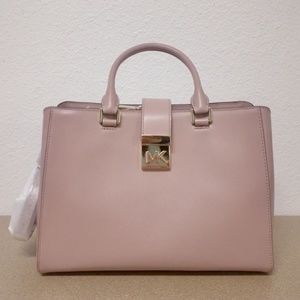 Michael Kors leather belted satchel